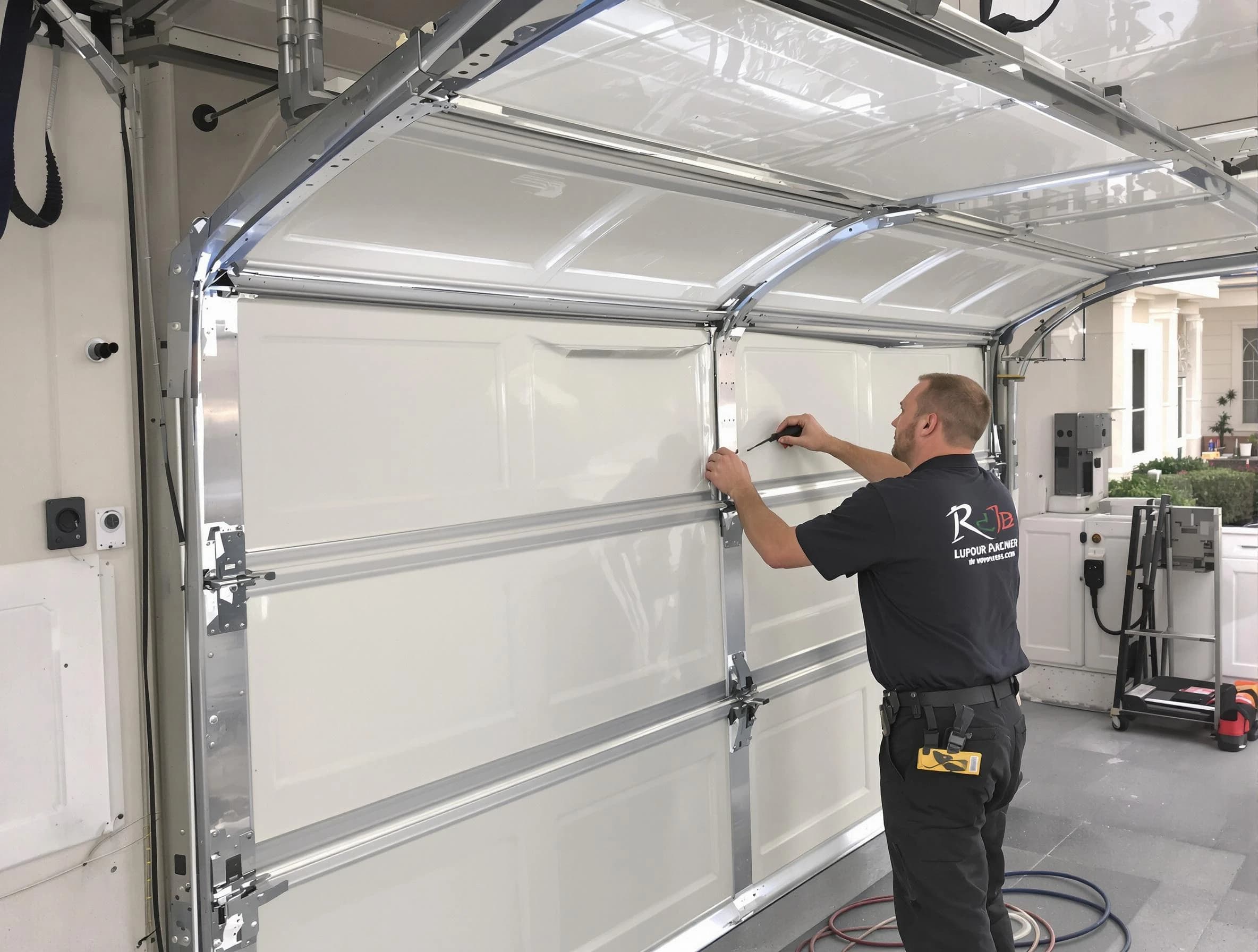 Florence Garage Door Repair professional performing panel repair in Florence